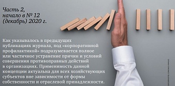 Профилактика противоправных действий в организации